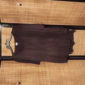 Lularoe womans scoop neck short sleeved t-shirt brown size 3xl